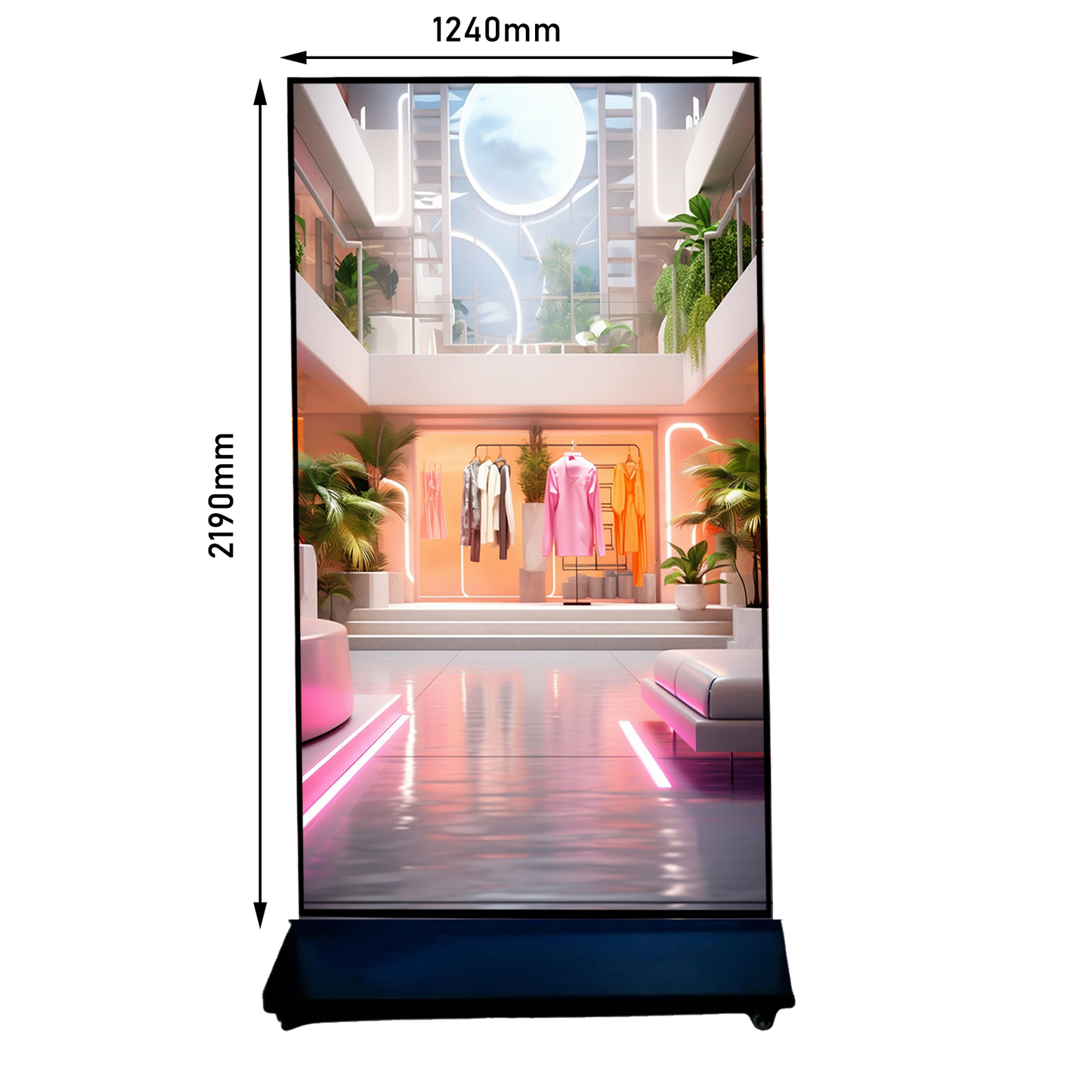98" Digital Signage Display with Stand - ThinPC