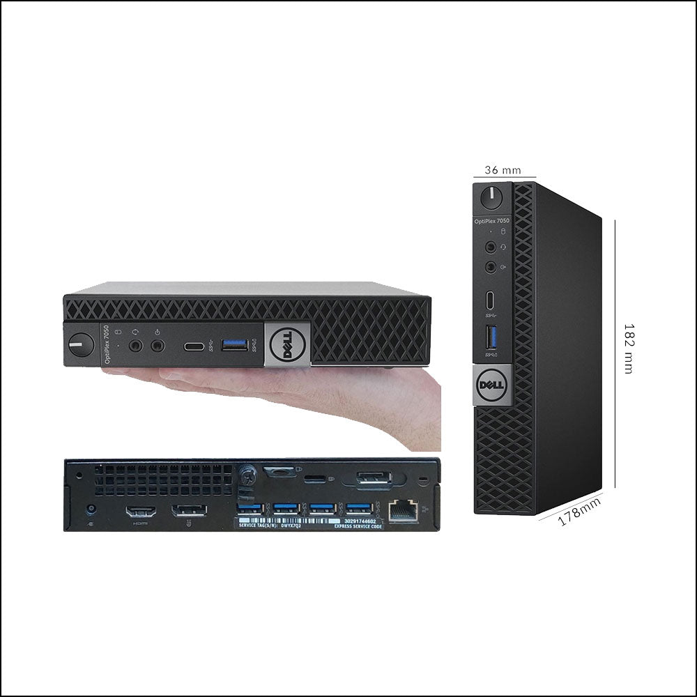 Dell Tiny 7050 | Intel Core i3 | i5 | i7 7th Generation | 1 Month Testing Warranty