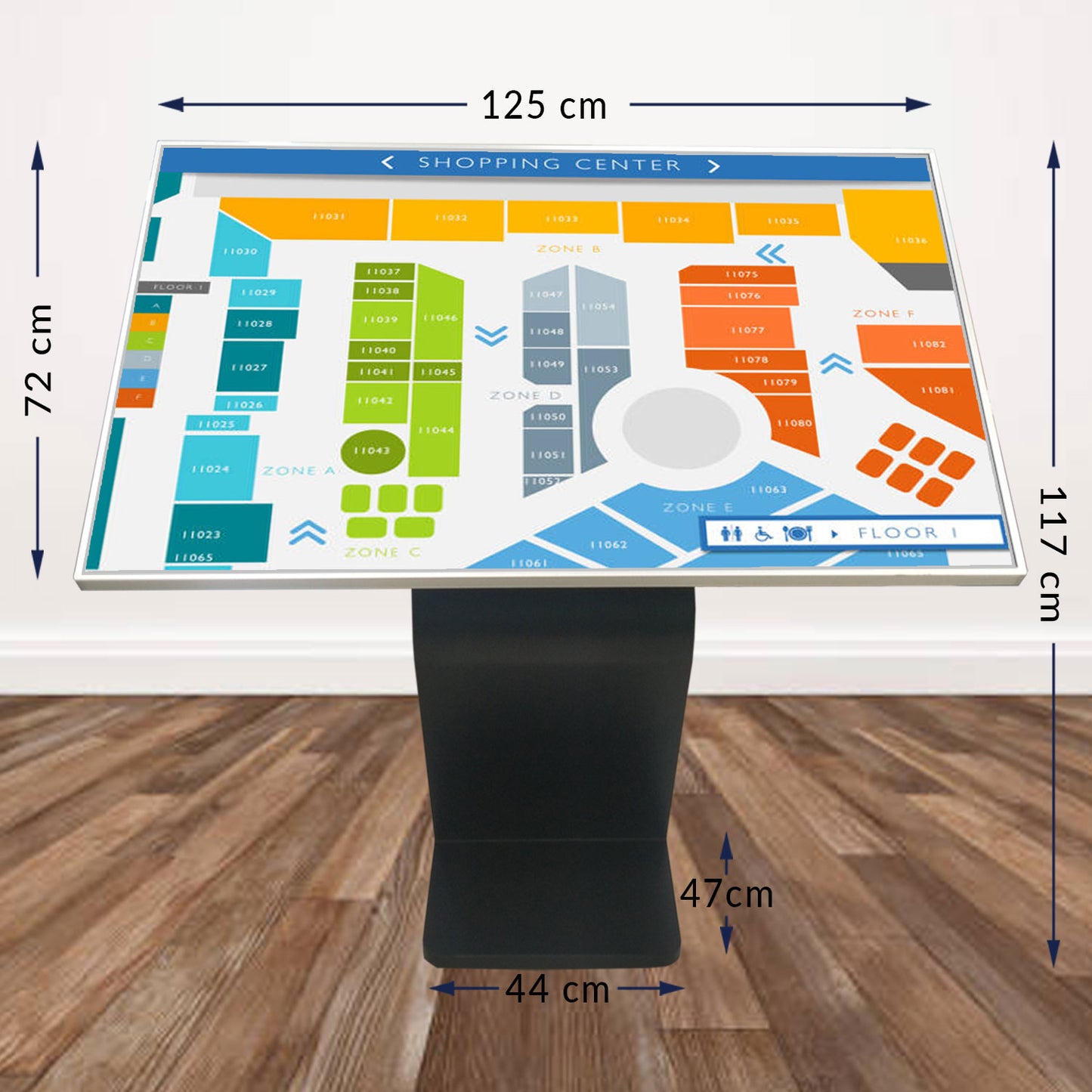 55" Touch Screen K  Interactive Display Kiosk