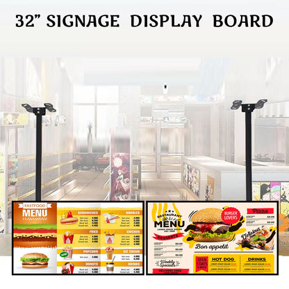 32" Digital Signage Display  | Central Content Management Software