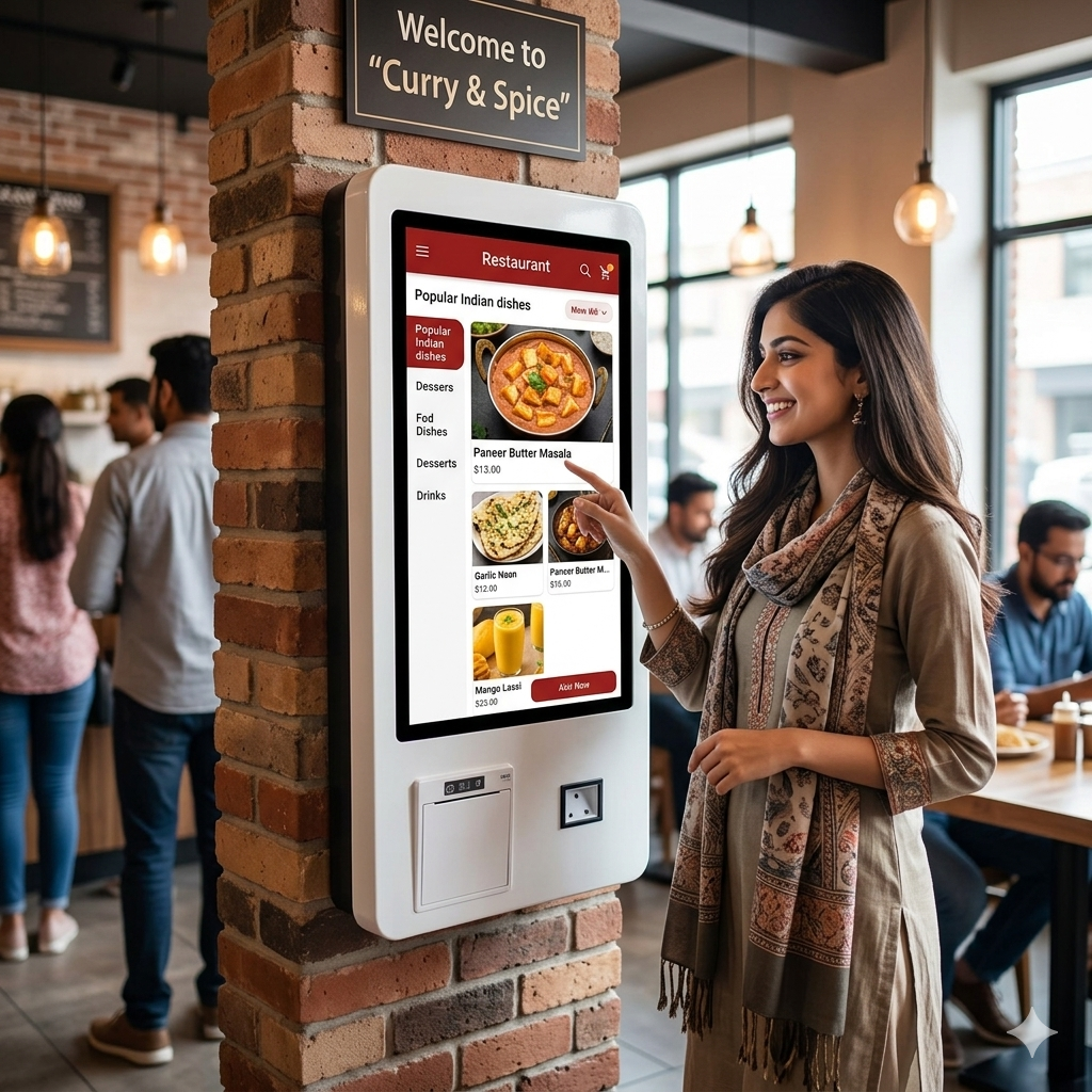 Android 21.5" Self Ordering Kiosk