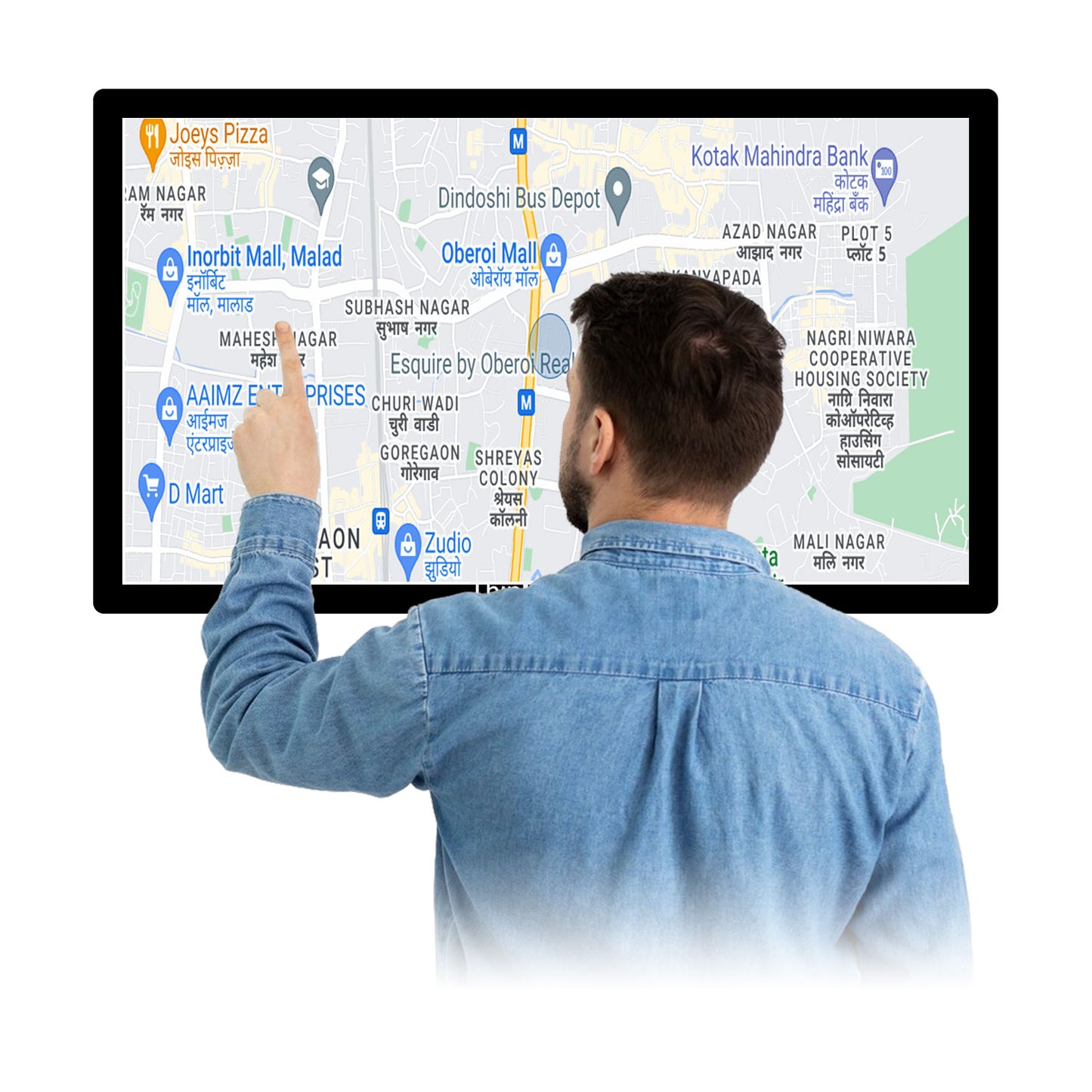 32" Capacitive Touch Wall Mounted Monitor