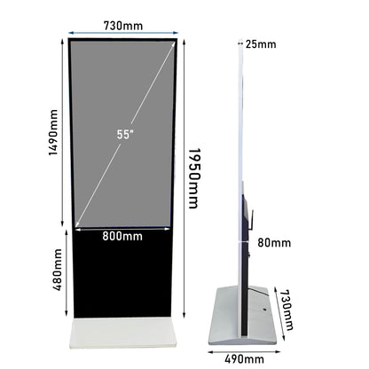 55” Ultraslim Android Digital Floor Standee