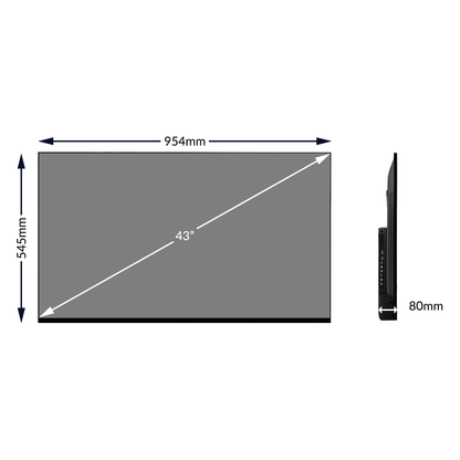 43” Android (500nits) Wallmount Signage Display TV