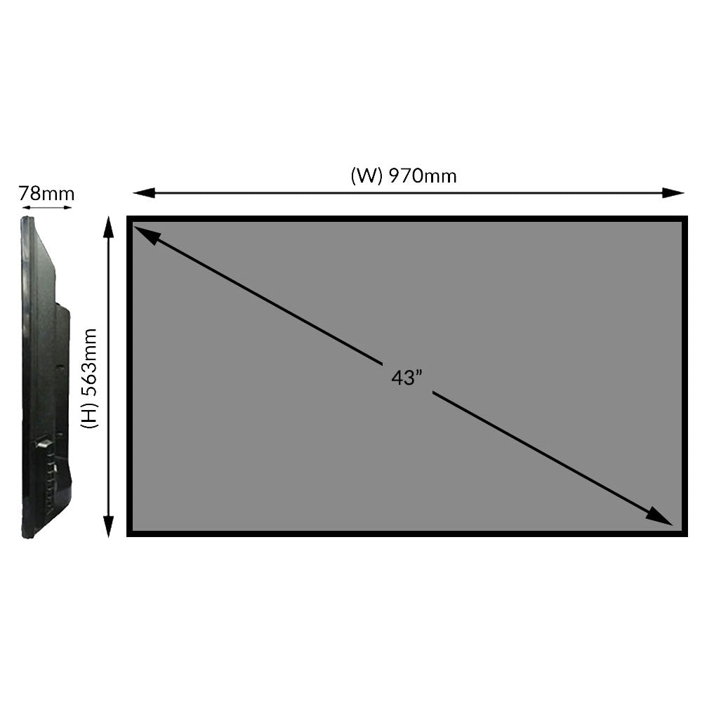 43" Digital Signage Display  | Central Content Management Software