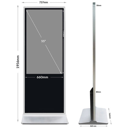 55”  IR Ultraslim Digital Display Touch Standee