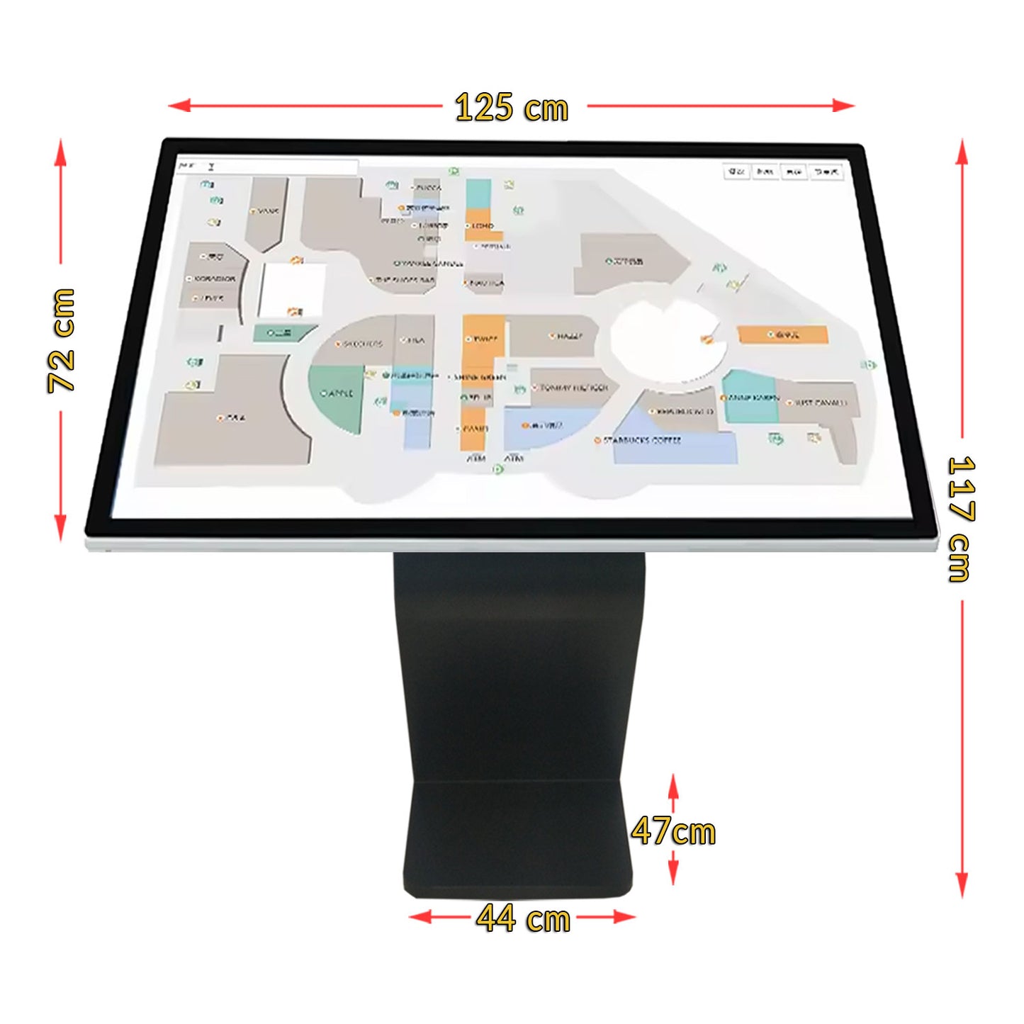 55"  Touch Screen K  Interactive Capacitive Display Kiosk