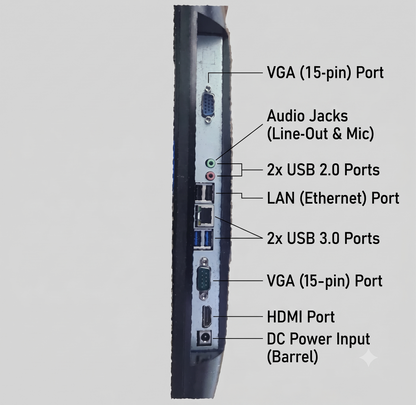 15.6" Windows Touch POS | Intel Core i5 Processor 7th Gen  | 8GB RAM | 128GB SSD - ThinPC