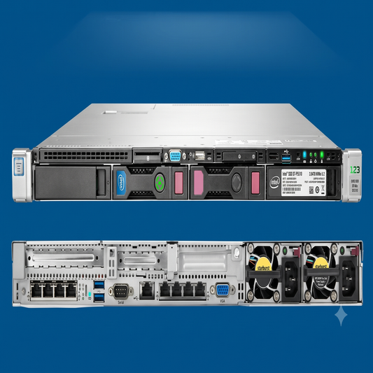 Used HP DL360 Generation 9 | Dell R630 | 1U Rack |  Intel Xeon E5 - 2680 V4 X 2 | RAM 32GB  | 153TB Storage - ThinPC