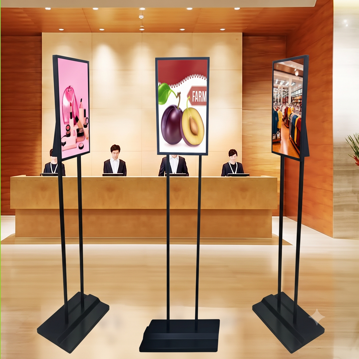 21.5" Ultraslim Digital Poster Display Standee - ThinPC