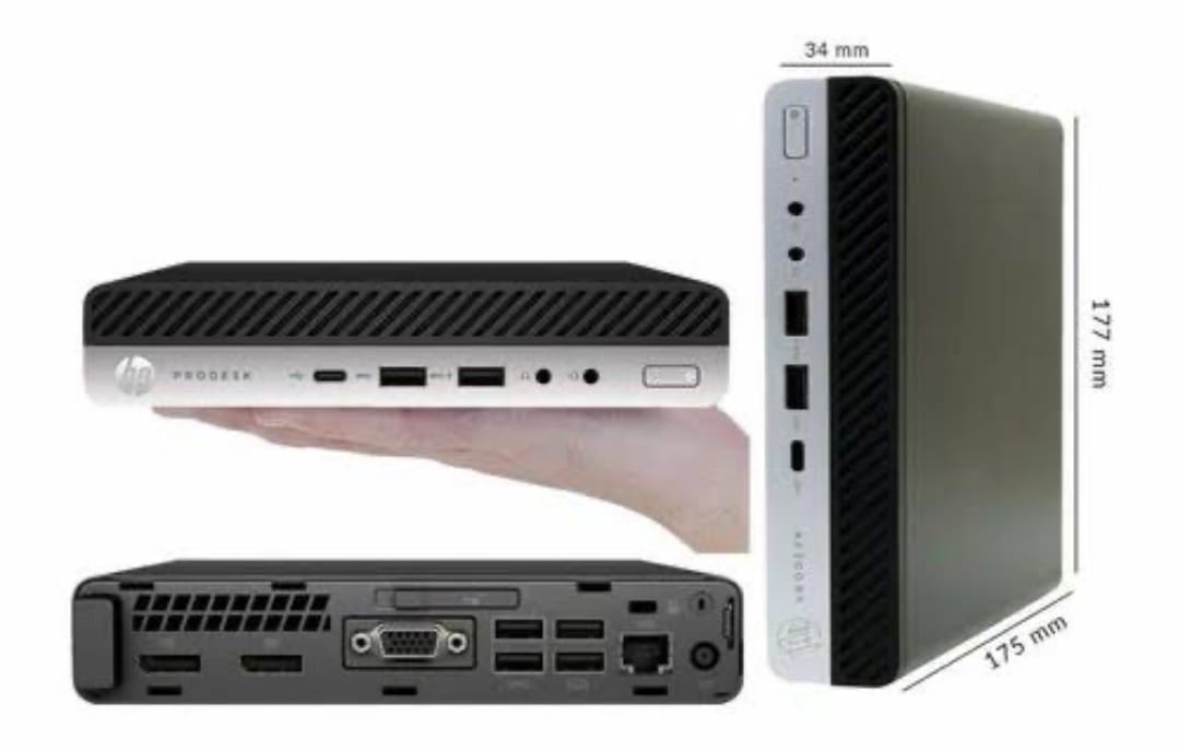HP TinyPC | Intel Core i3 | i5 | i7 6th, 7th, 8th, 9th, 10th Gen Processor | Support Windows / Linux (Barbone)