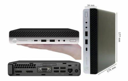 HP TinyPC | Intel Core i3 | i5 | i7 6th, 7th, 8th, 9th, 10th Gen Processor | Support Windows / Linux (Barbone)