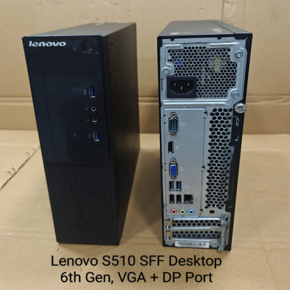 Refurbished Lenovo S510 6th Generation SFF Desktop | Intel Core i3 | i5 | i7 Processor