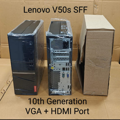 Refurbished Lenovo V50s 10th Generation SFF Desktop | Intel Core i3 | i5 | i7 Processor