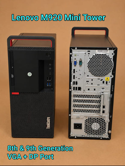 Dell, HP, Lenovo TowerPC | Intel Core i3 | i5 | i7 6th, 7th, 8th, 9th, Gen Processor | Support Windows / Linux (Barbone)