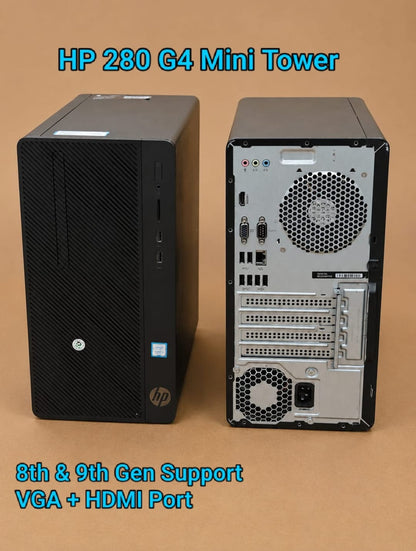 Dell, HP, Lenovo TowerPC | Intel Core i3 | i5 | i7 6th, 7th, 8th, 9th, Gen Processor | Support Windows / Linux (Barbone)