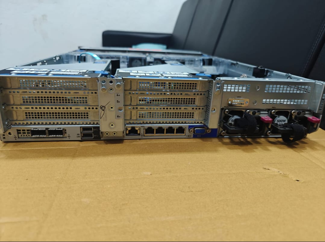 Used HP DL380 Generation 10 | 2U Rack |  Intel Xeon Gold 6138 Processor | RAM 64GB  | 550.8TB Storage
