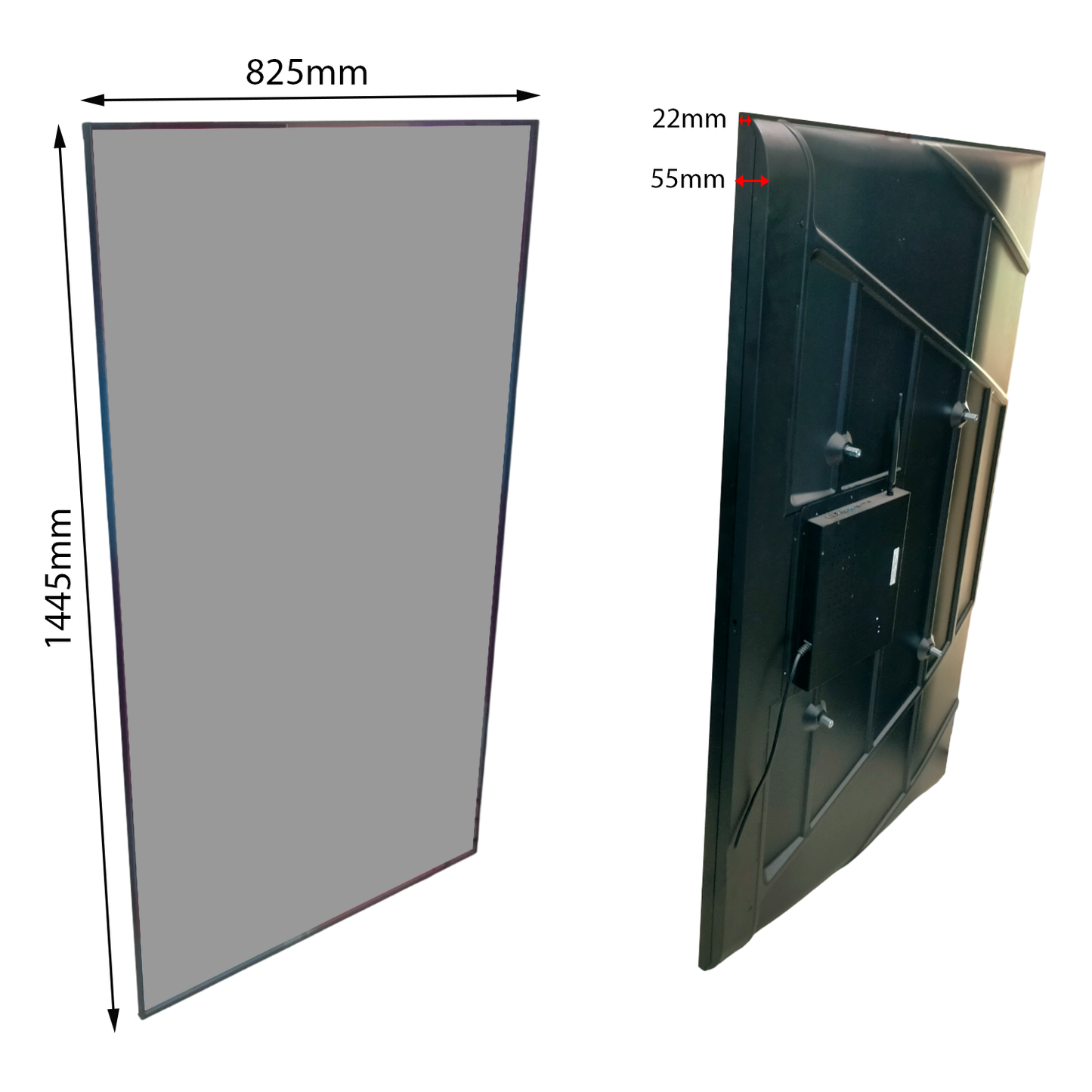 65" Commercial Slim Android Wallmount Display - ThinPC