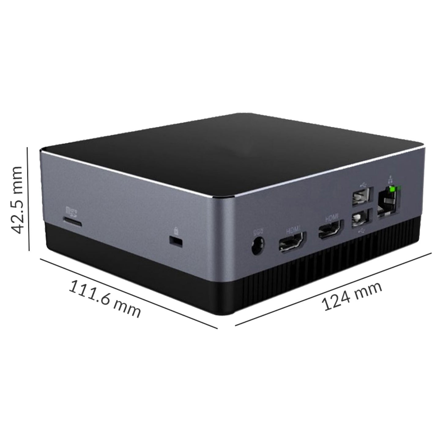 ThinPC Intel Core i5 12th Gen MiniPC | Intel Core i5 12450H Processor | Support Windows / Linux (Barbone)
