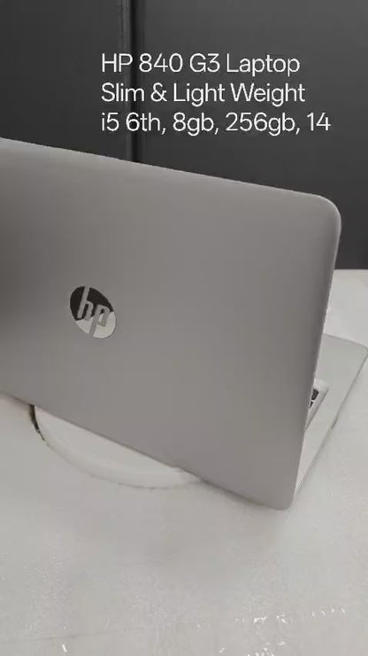 Used HP 840 G3 Laptop | Intel i5 6th Gen | 8 GB RAM | 256 GB SSD | 14" Screen