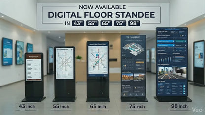 75" Digital Signage Display with Stand