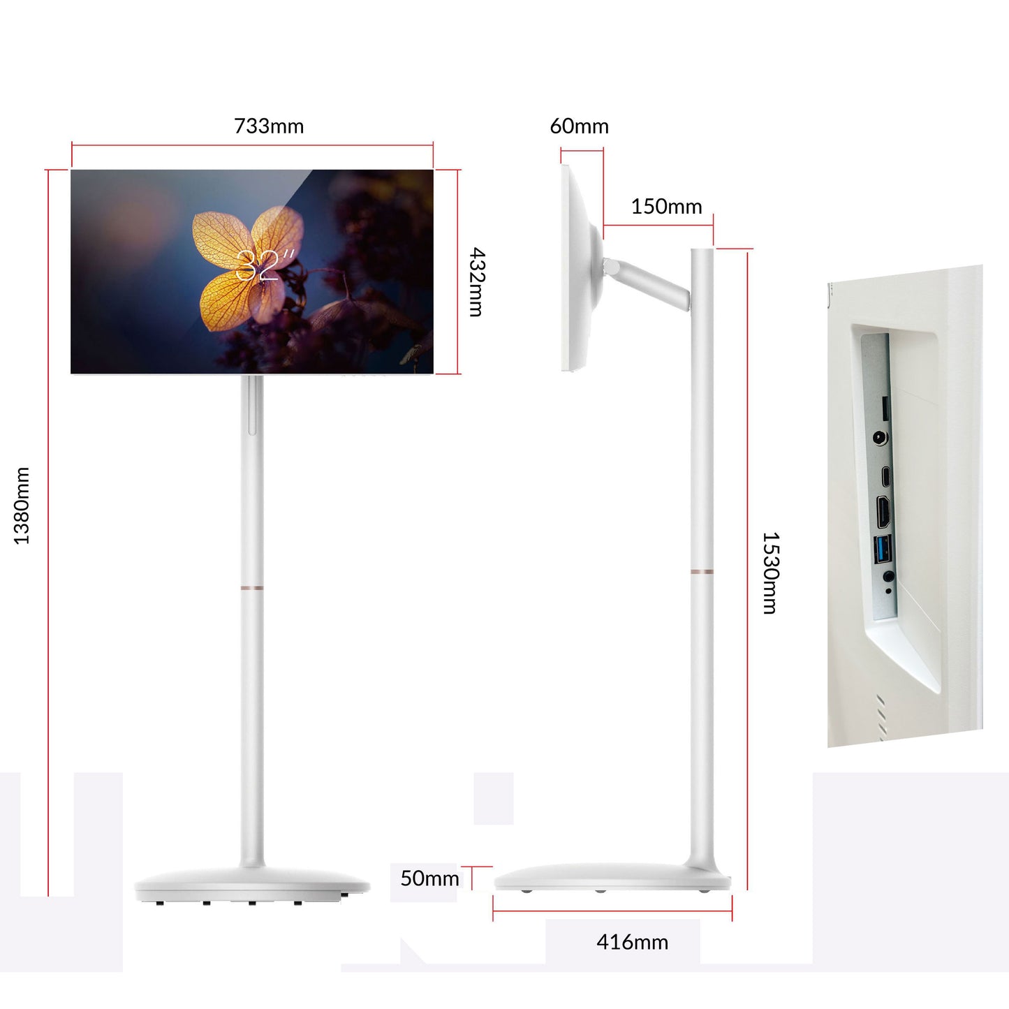 32” Smart Movble Display