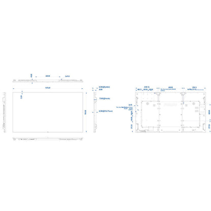 Model - 75BDL3000U Connectivity / Inbuilt Web Browsing/ Built -in-Speakers 10W+10W / HDMI / DVI / VGA / RS232 / USB/ RJ-45 - ThinPC