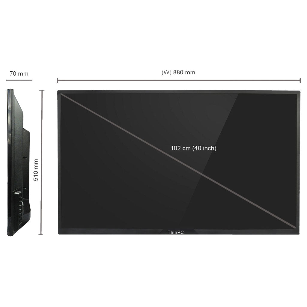 40" Signage screen with content management software - ThinPC