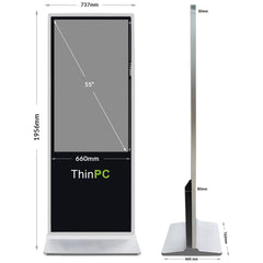 55” Ultraslim IR Touch Standee Kiosk