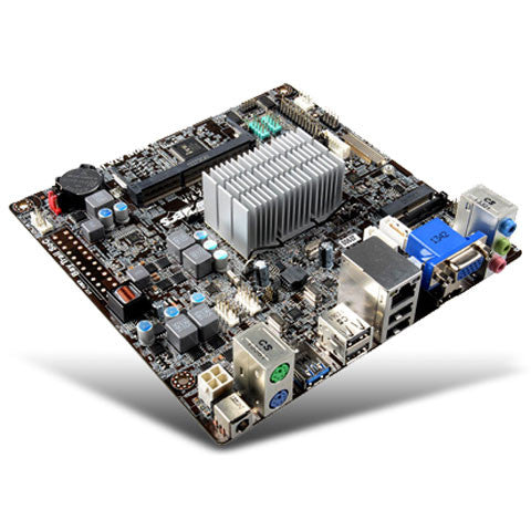 ECS J1900 Mini itx motherboard with celeron Quad Core 2.0ghz  &  Onboard DC Power Connection - ThinPC