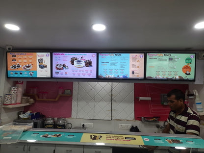 32inch Digital Menu Board Screen  with content management software