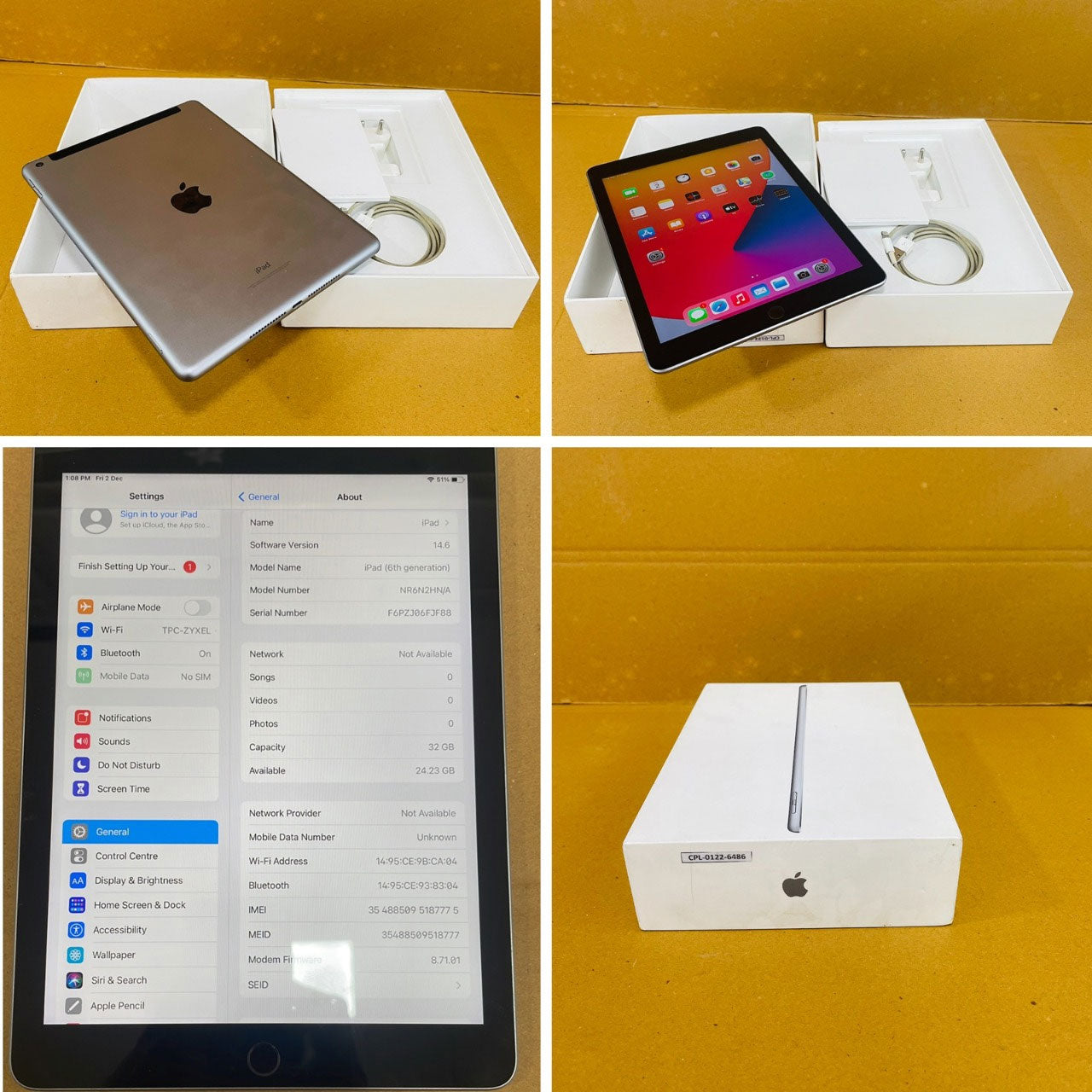 Used Apple iPad A1954 | 6th Generation | wifi + cellular
