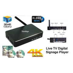 Digital Signage(TV Player)  with live tv - ThinPC